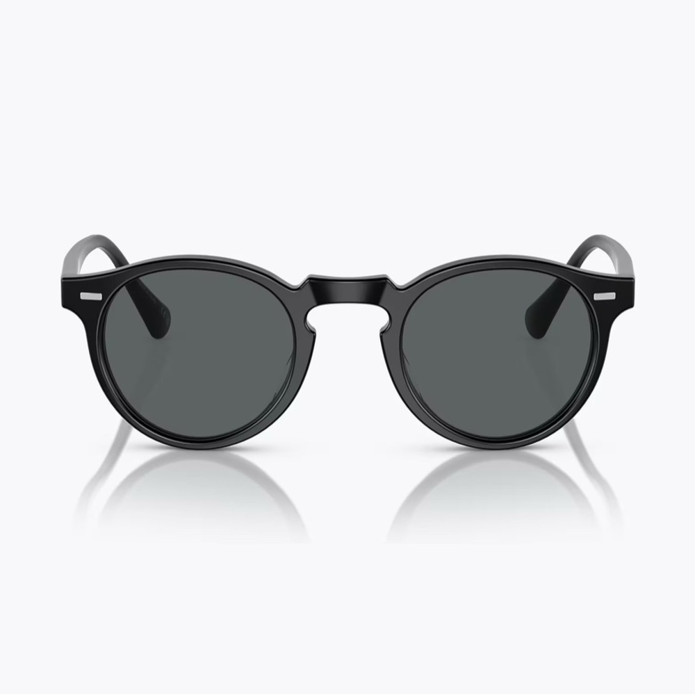 Oliver Peoples Gregory Peck Black Sunglasses